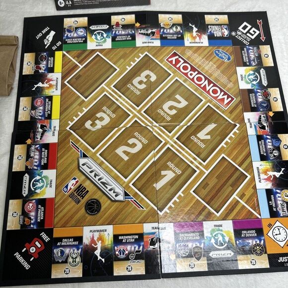 Monopoly PANINI PRIZM NBA Trading Card Edition Board Game 2023 - Picture 4 of 9